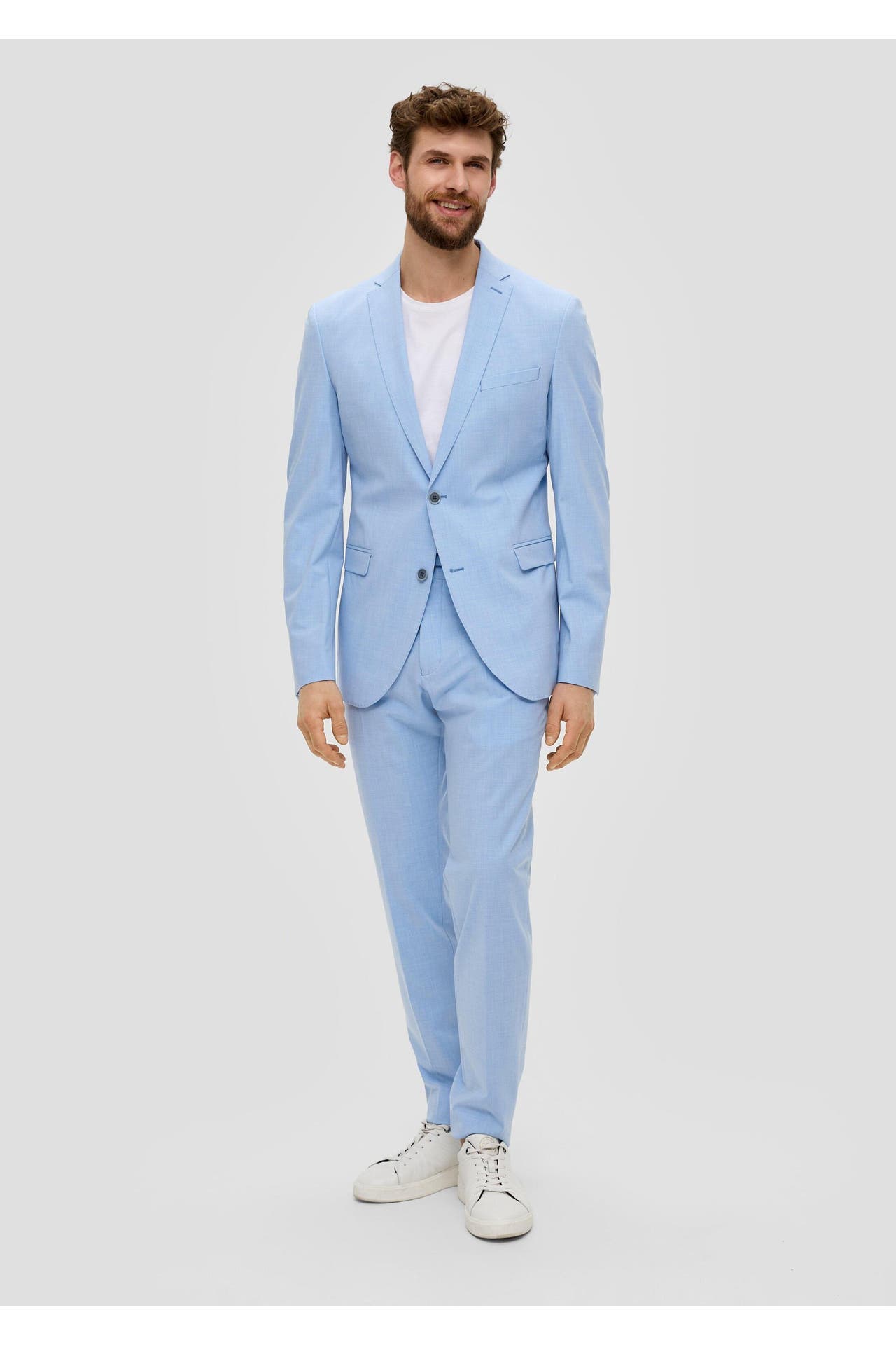 S.OLIVER Casual-Sakko S.OPURE 53W2_himmelblau Slim Fit, Bild 1