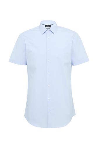 S.OLIVER Kurzarmhemd 5061_hellblau Regular Fit