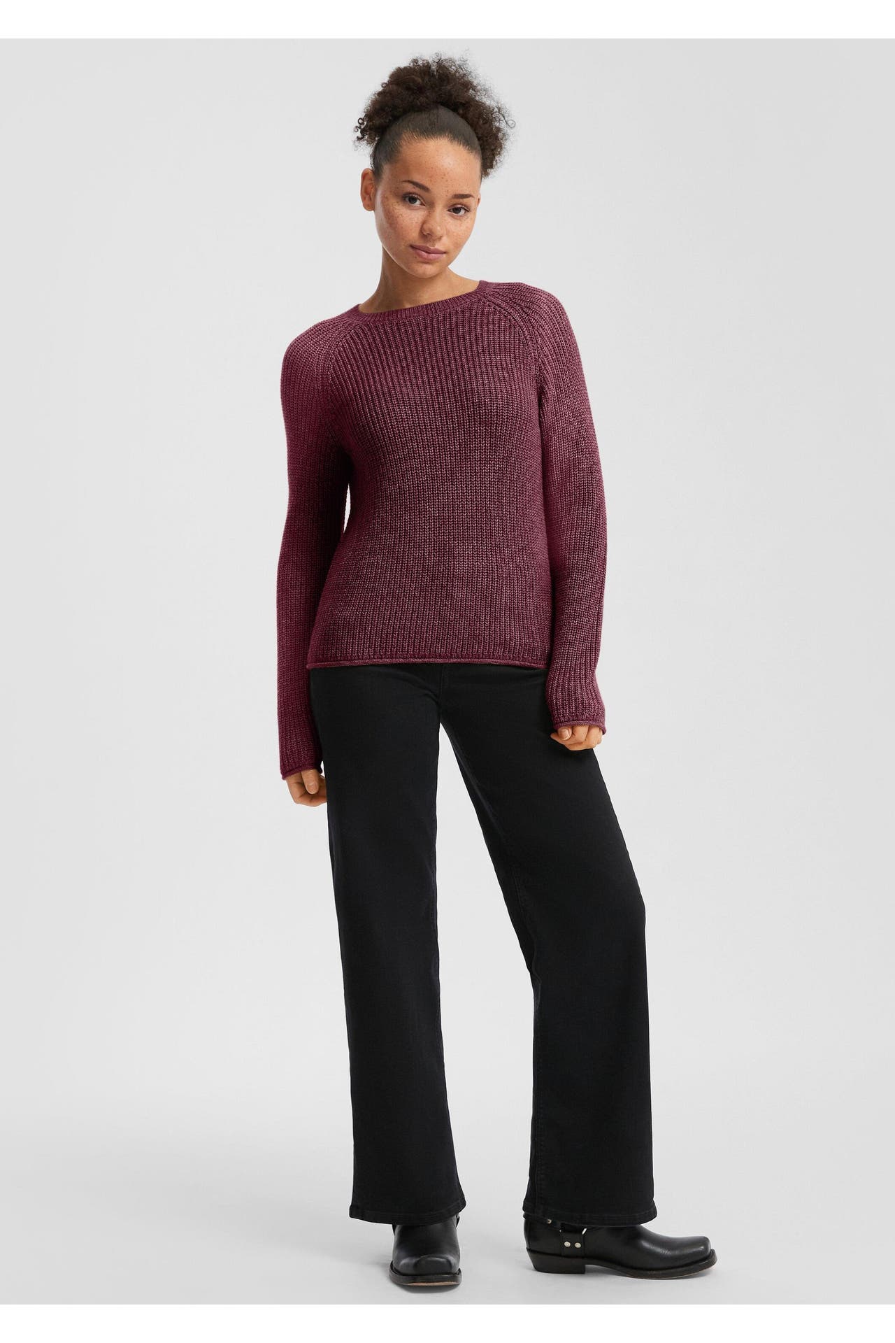 QS BY S.OLIVER Pullover 39W0_bordeaux, Bild 1
