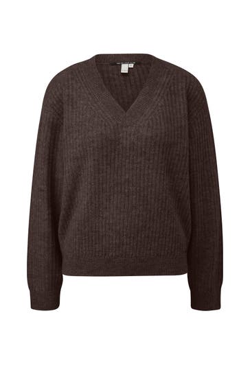 QS BY S.OLIVER Pullover 89W0_dunkelbraun