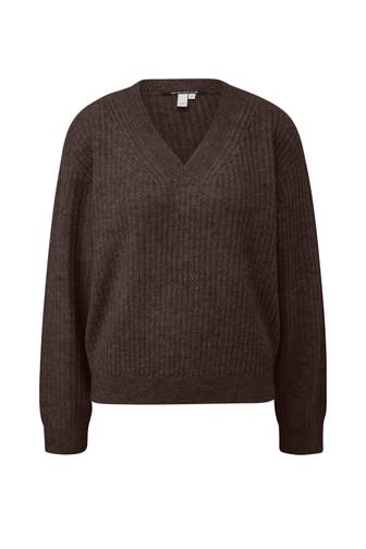 QS BY S.OLIVER Pullover 89W0_dunkelbraun