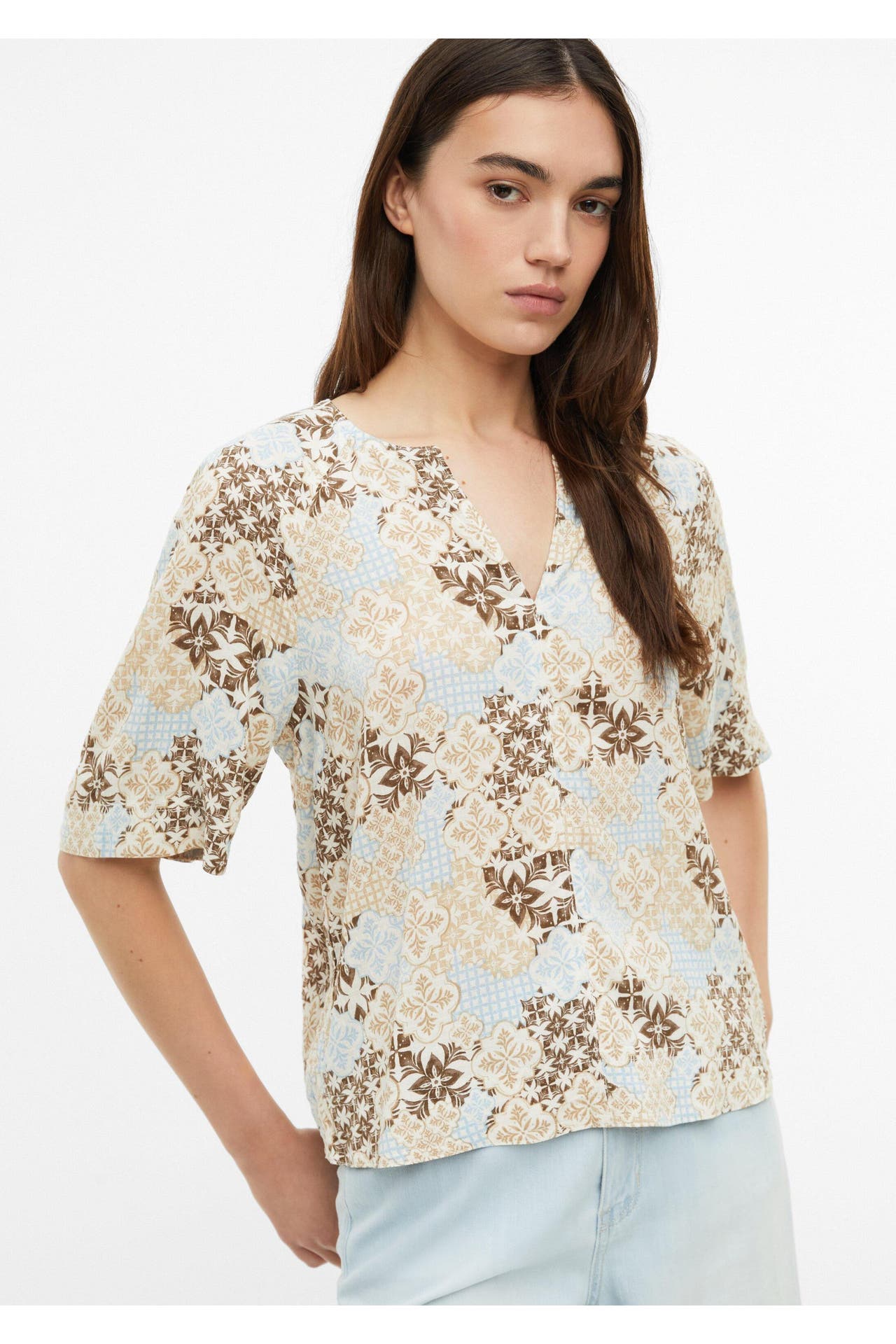 S.OLIVER Blusenshirt 89A4_helles sand, Bild 1