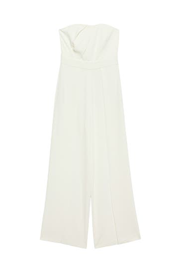 COMMA, Jumpsuit 0120_weiß Flared