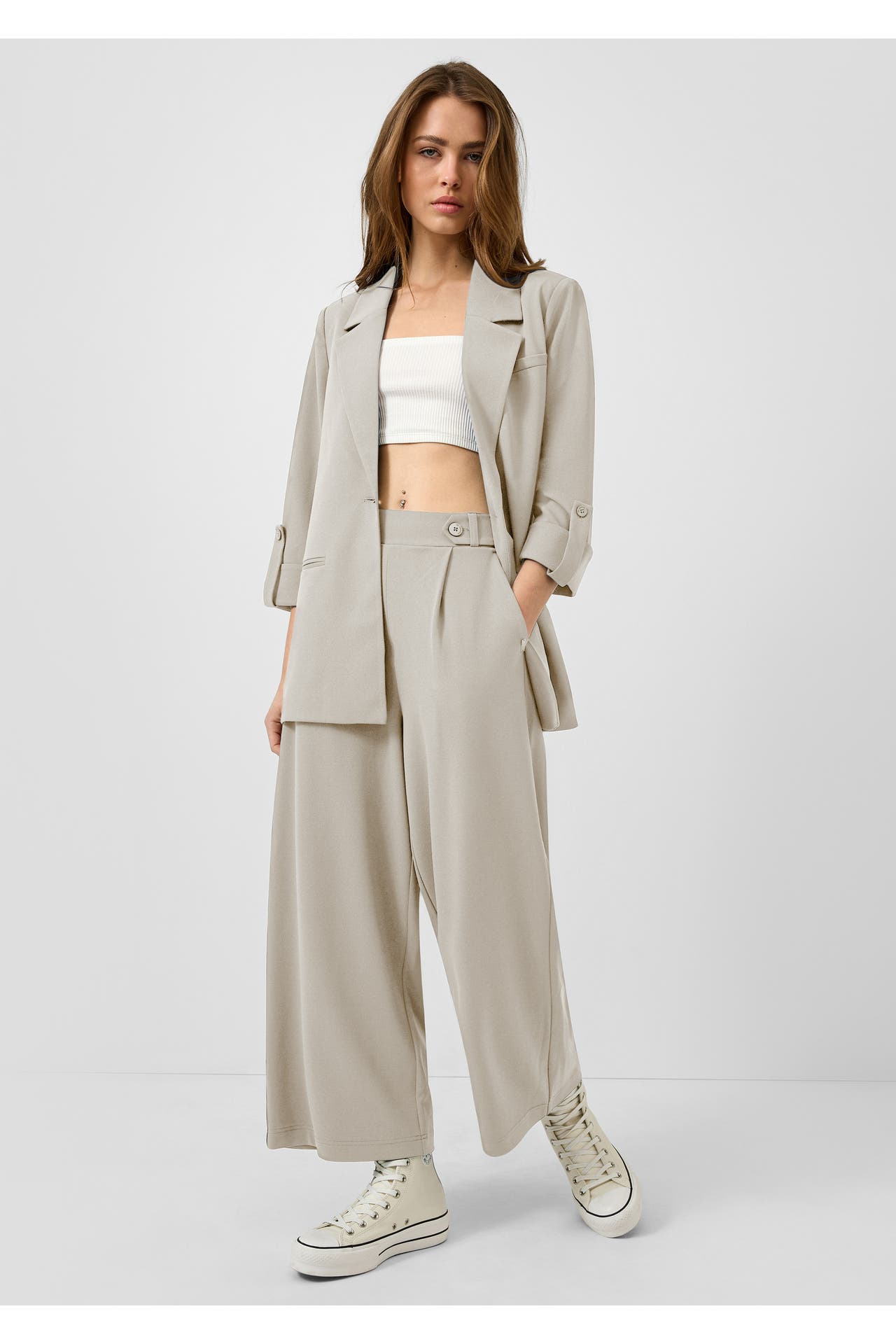 QS BY S.OLIVER Stoffhose 8160_beige Tapered, Bild 1