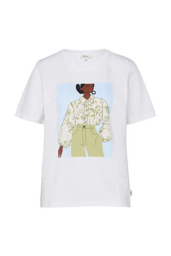 S.OLIVER T-Shirt 01D4_weiß