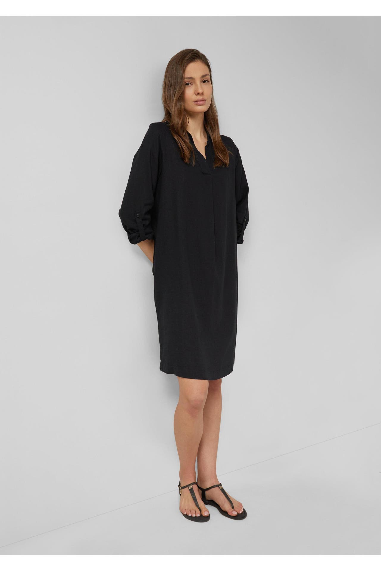S.OLIVER Midikleid 9999_schwarz, Bild 1