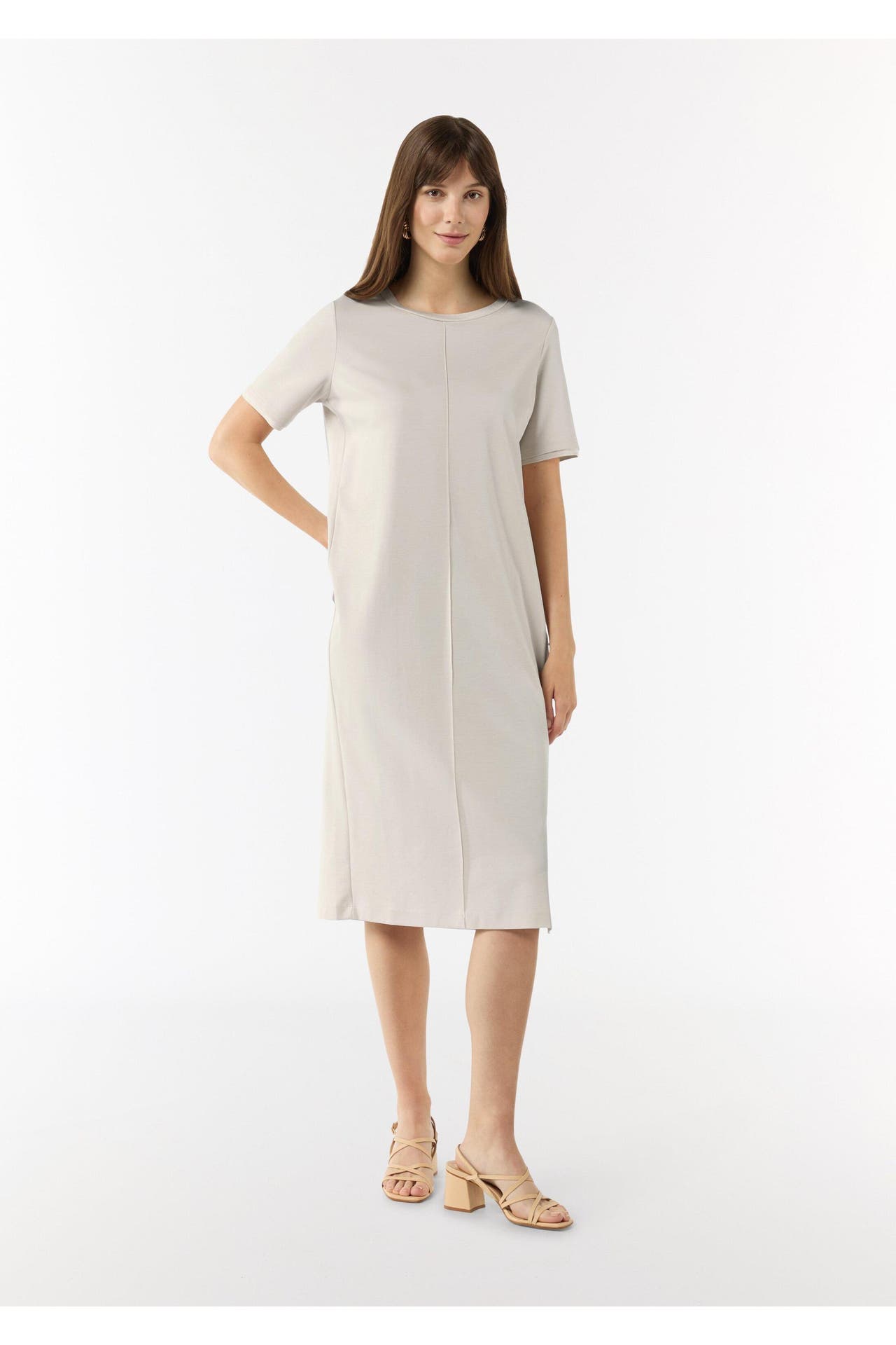COMMA, Midikleid 8013_helles beige, Bild 1