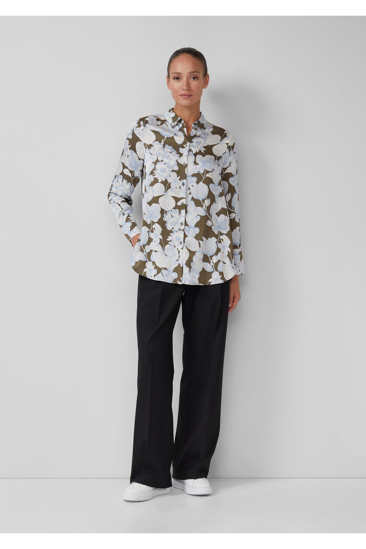 S.OLIVER Casual-Bluse 79A1_olivgrün, Bild 1