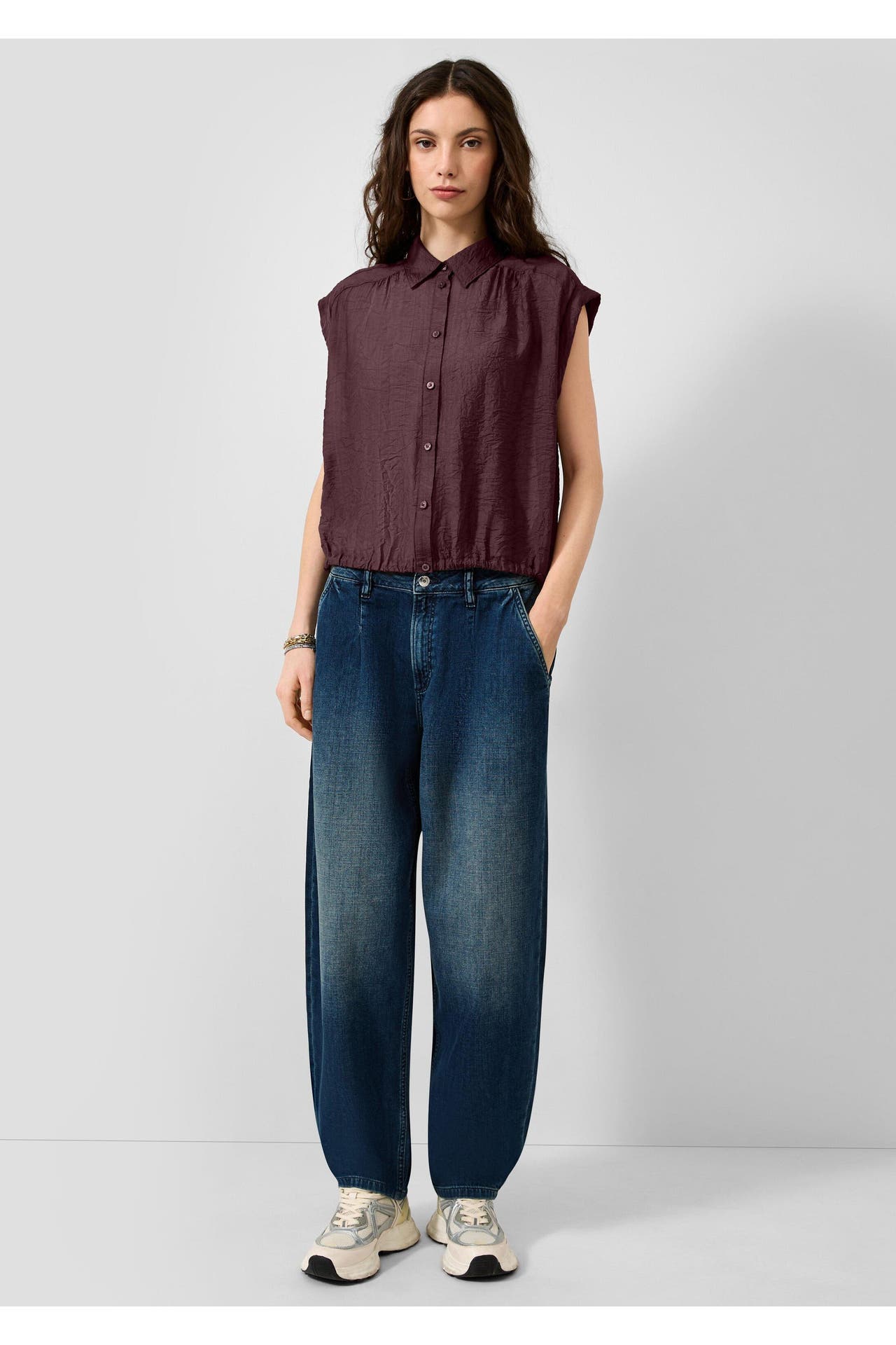 QS BY S.OLIVER Blusenshirt 4923_bordeaux, Bild 1