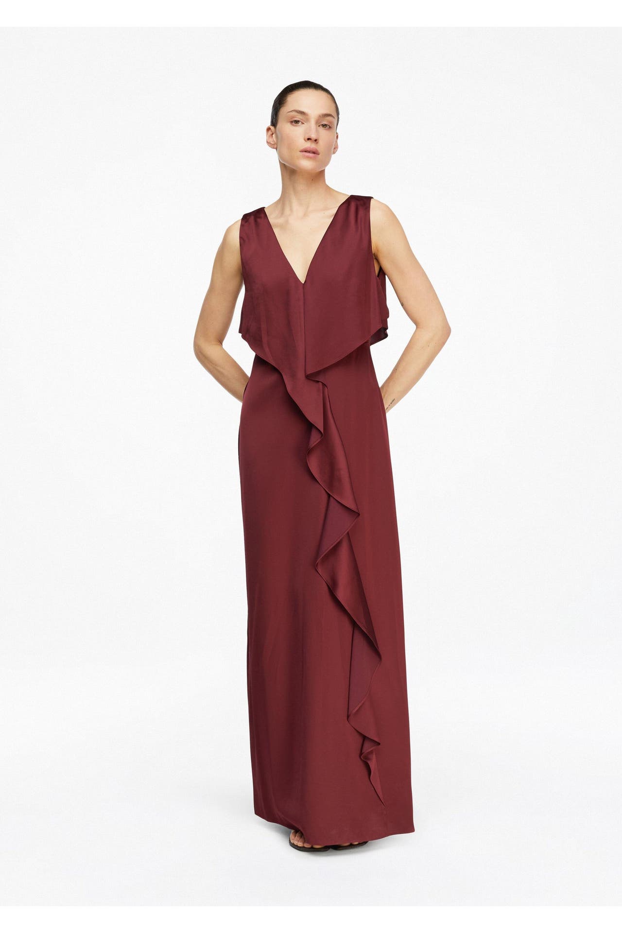 COMMA, Maxikleid 4917_bordeaux, Bild 1