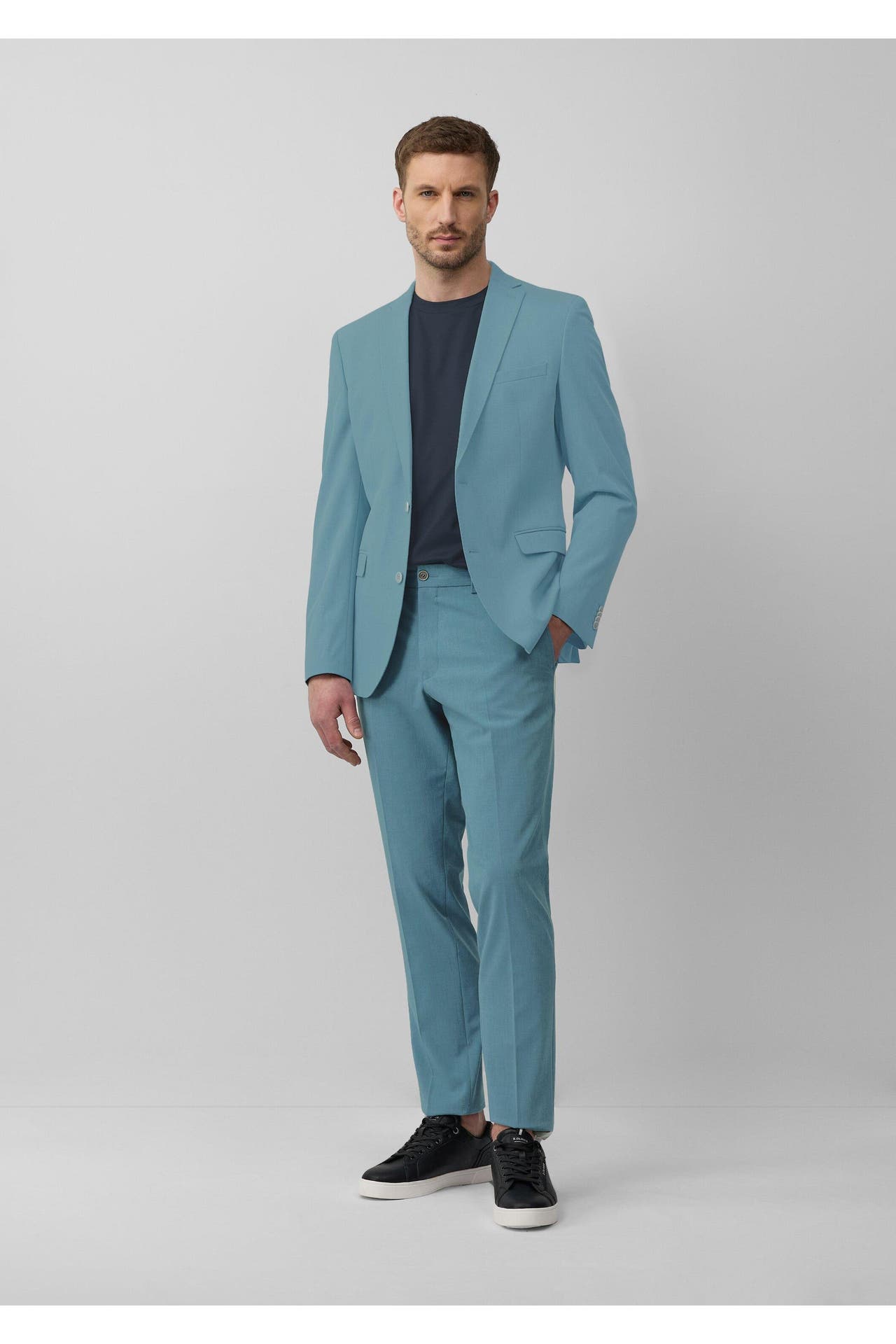 S.OLIVER Casual-Sakko S.OPURE 63W1_türkisblau Slim Fit, Bild 1