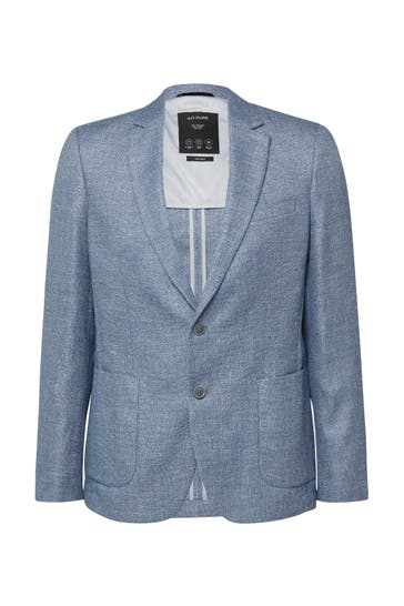 S.OLIVER Casual-Sakko S.OPURE 55W1_royalblau Regular Fit