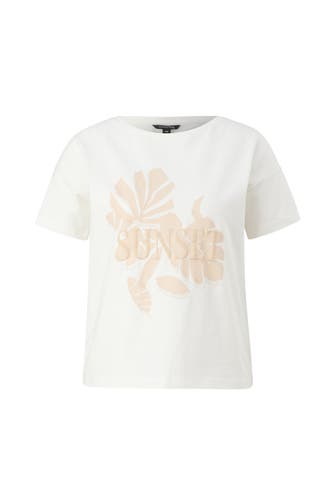 COMMA, T-Shirt 01E1_weiß