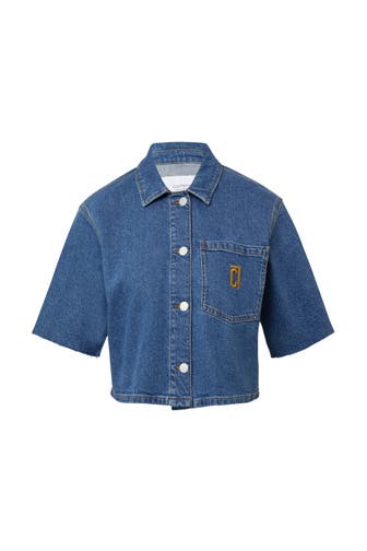 COMMA, Blusenshirt 55Z2_blau