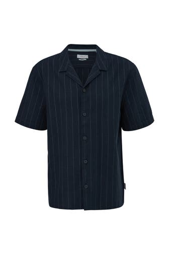 S.OLIVER Kurzarmhemd 59G1_navy Regular Fit