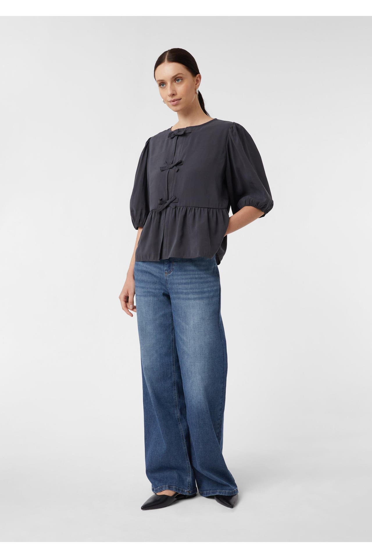 COMMA, Blusenshirt 9865_dunkelgrau, Bild 1