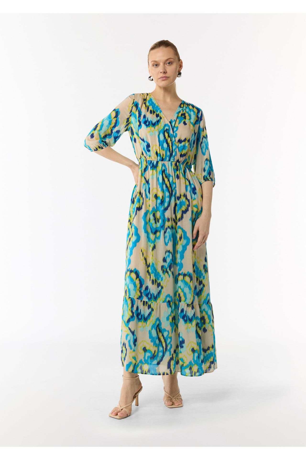 COMMA, Maxikleid 01B8_weiß, Bild 1