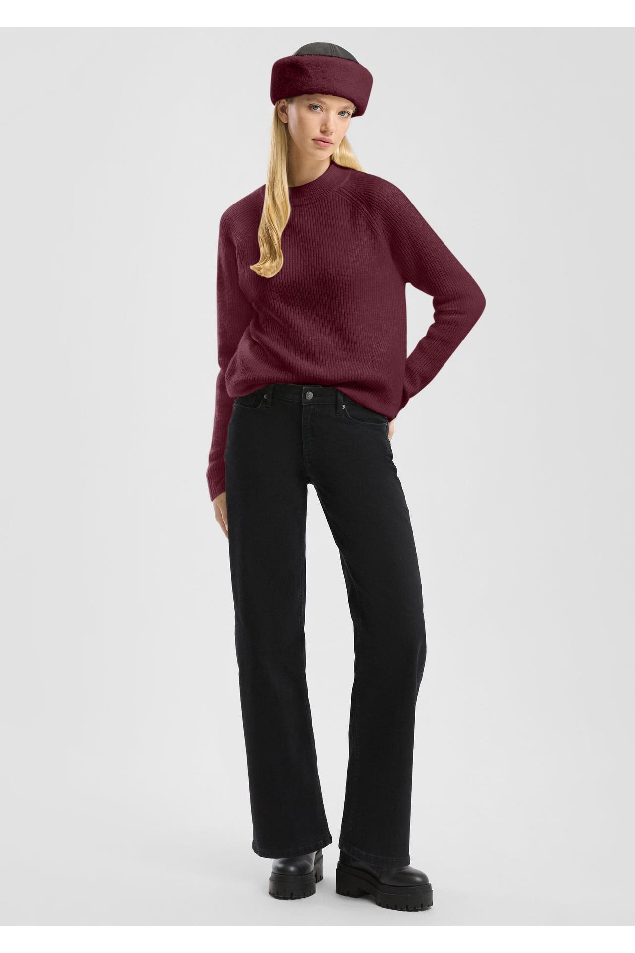 QS BY S.OLIVER Pullover 39W0_bordeaux, Bild 1