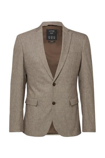 S.OLIVER Casual-Sakko S.OPURE 89N4_hellbraun Slim Fit