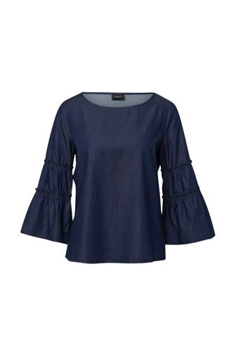 S.OLIVER Casual-Bluse 57Y2_blau