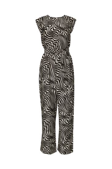 COMMA, Jumpsuit 99A8_schwarz Tapered