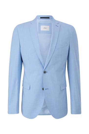 S.OLIVER Casual-Sakko S.OPURE 53W2_himmelblau Slim Fit
