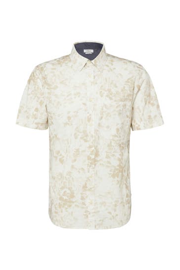 S.OLIVER Kurzarmhemd 81A3_beige Slim Fit