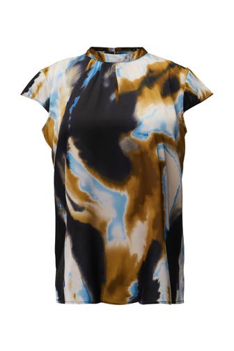 COMMA, Blusenshirt 55A8_royalblau