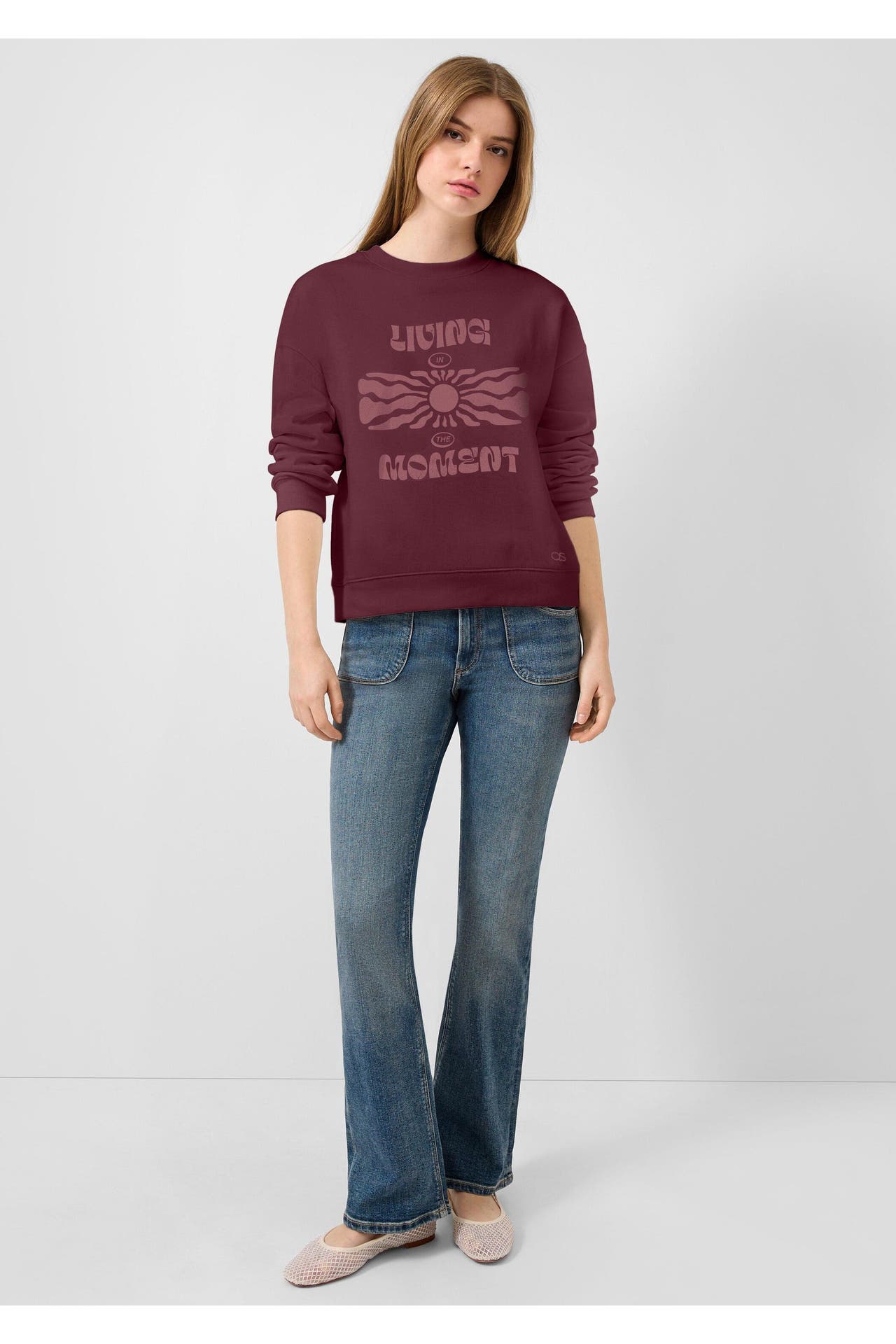 QS BY S.OLIVER Sweatshirt 39D2_bordeaux, Bild 1