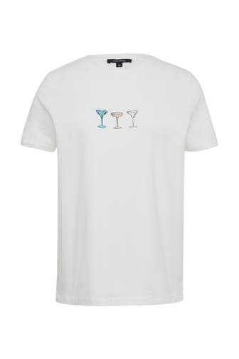 COMMA, T-Shirt 01E2_weiß