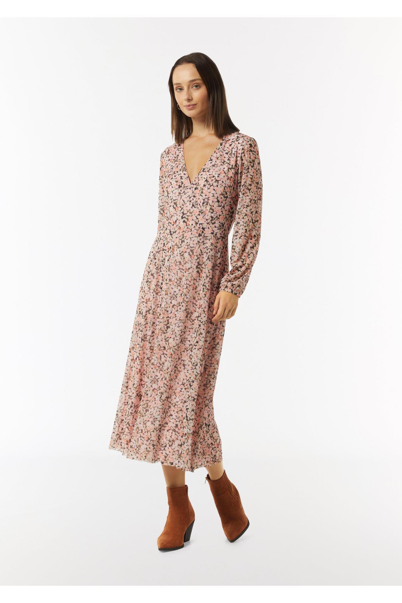 COMMA, Midikleid 42A8_pfirsich, Bild 1