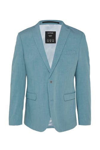S.OLIVER Casual-Sakko S.OPURE 63W1_türkisblau Slim Fit