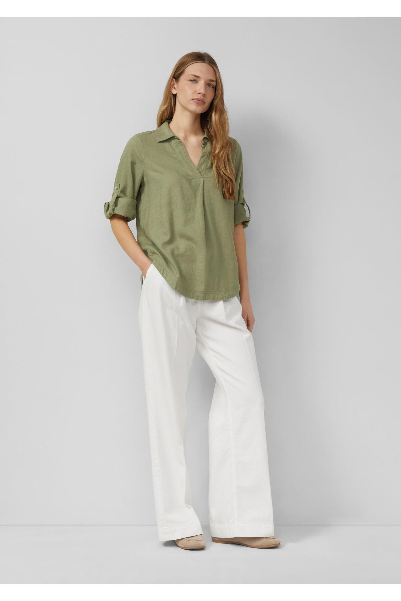 S.OLIVER Casual-Bluse 7900_olivgrün, Bild 1