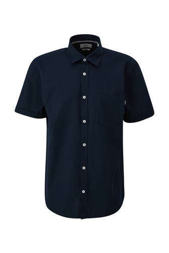 S.OLIVER Kurzarmhemd 5978_navy Regular Fit