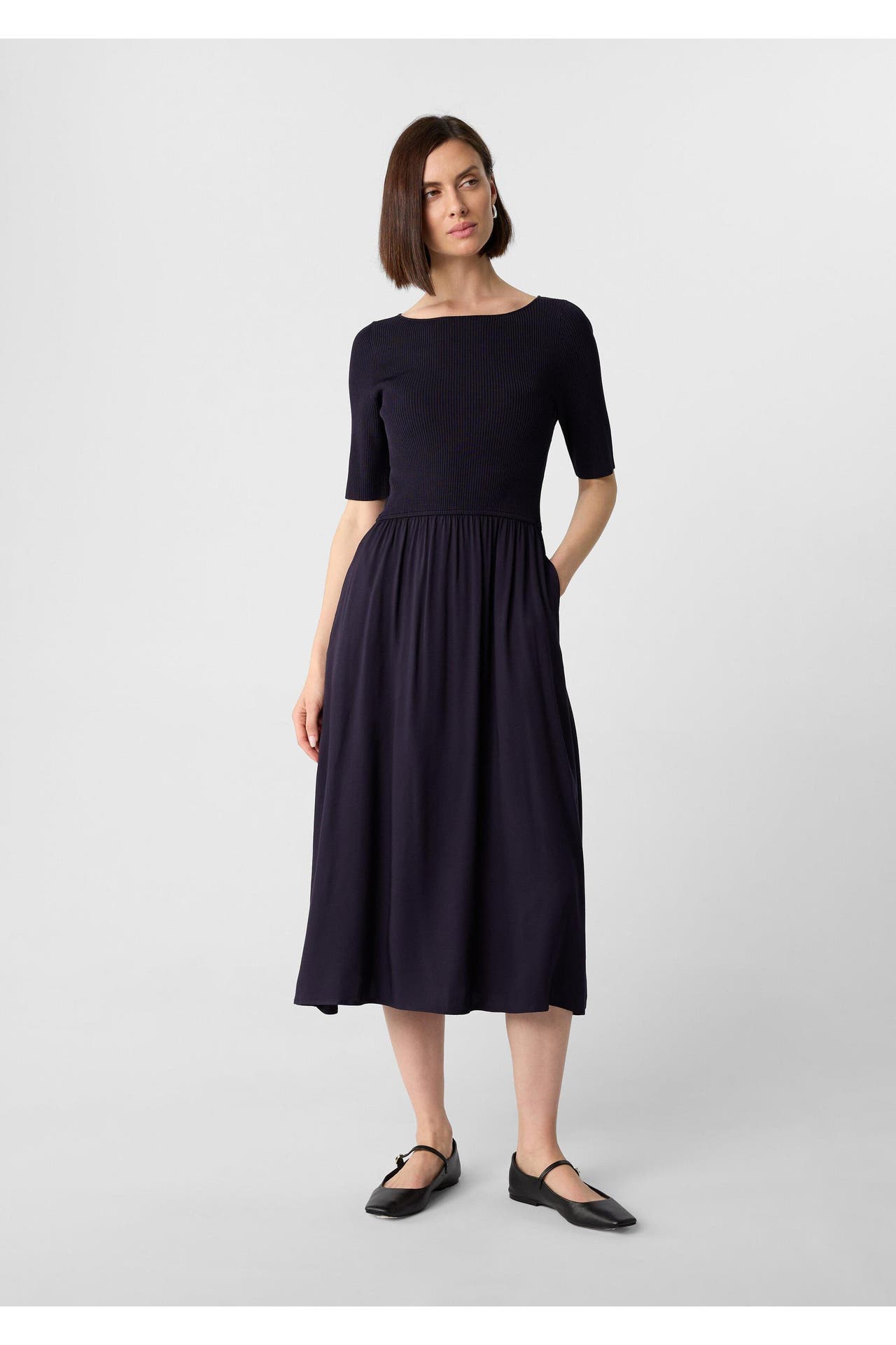 COMMA, Midikleid 5976_navy, Bild 1