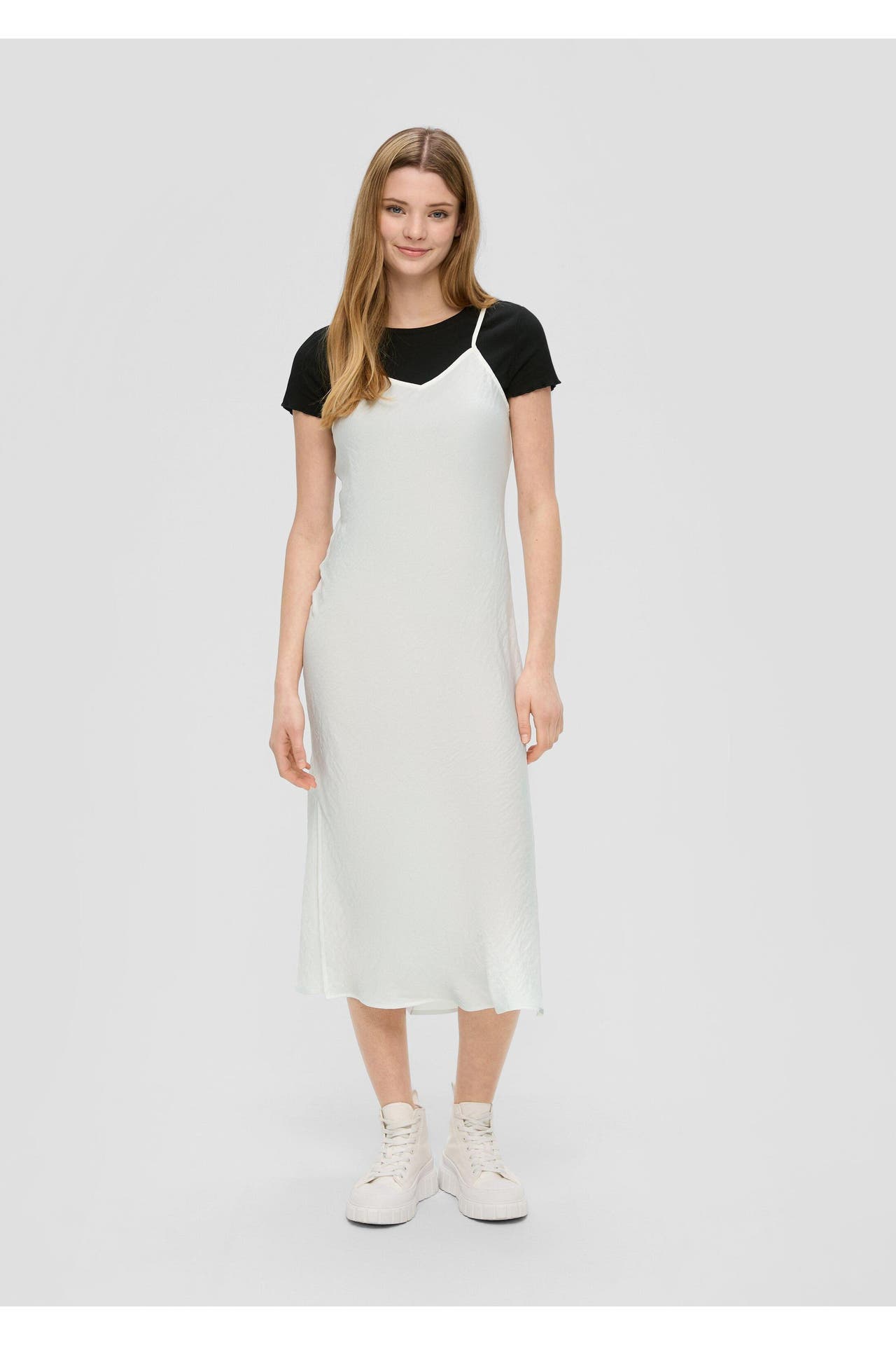 QS BY S.OLIVER Midikleid 0200_ecru, Bild 1