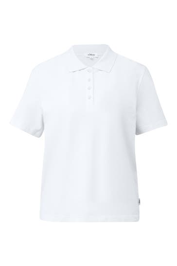 S.OLIVER Polo-Shirt 0100_weiß