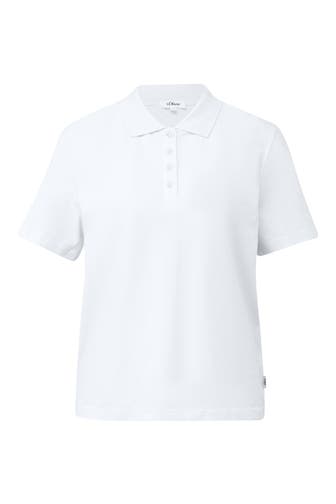 S.OLIVER Polo-Shirt 0100_weiß