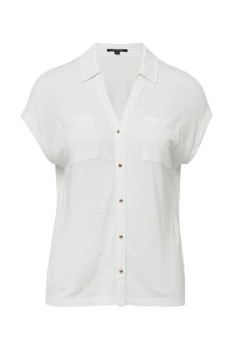 COMMA, T-Shirt 0120_weiß