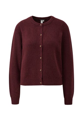 QS BY S.OLIVER Strickjacke 39W0_bordeaux