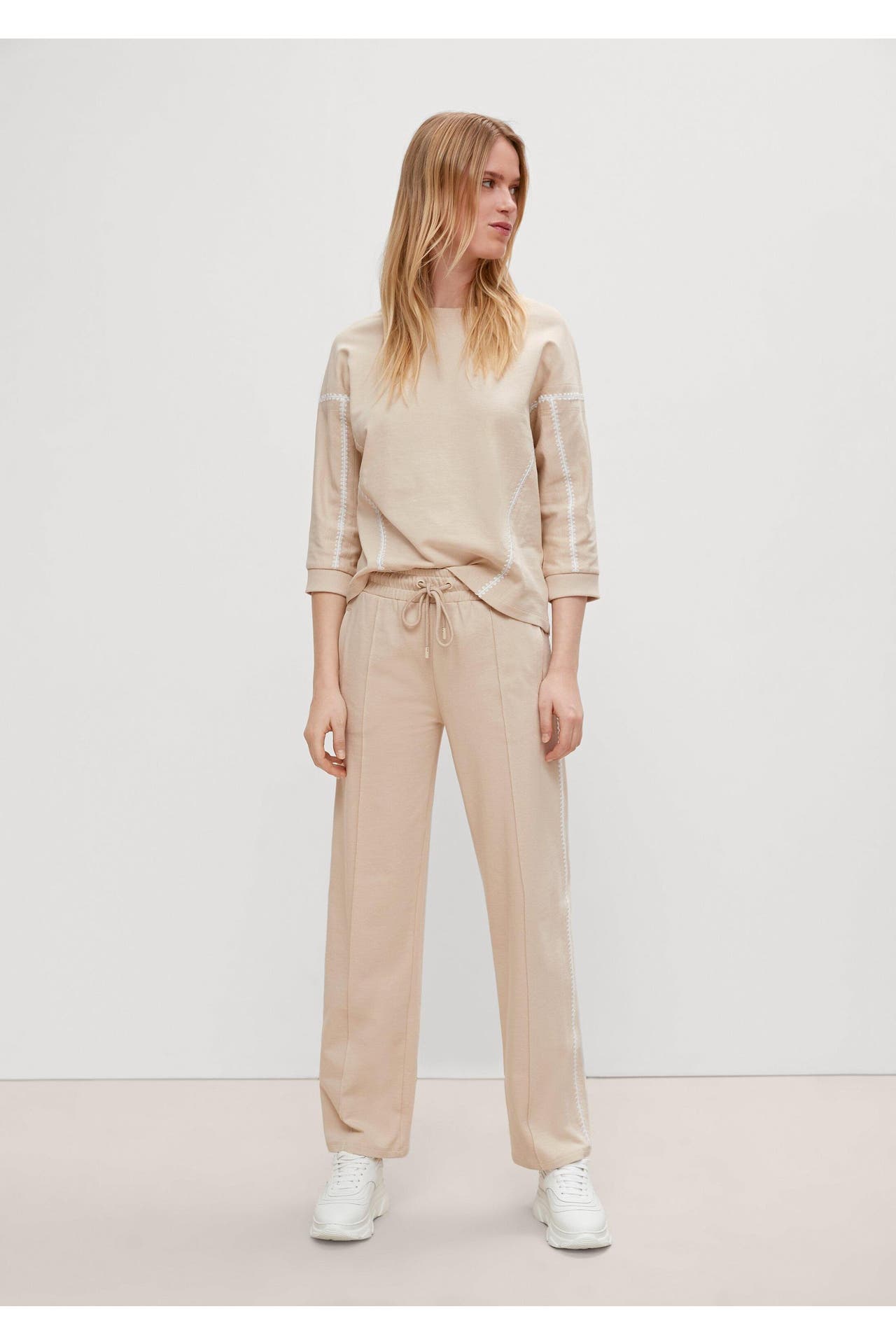 COMMA, Joggpant 8135_beige Wide/ Loose Fit, Bild 1