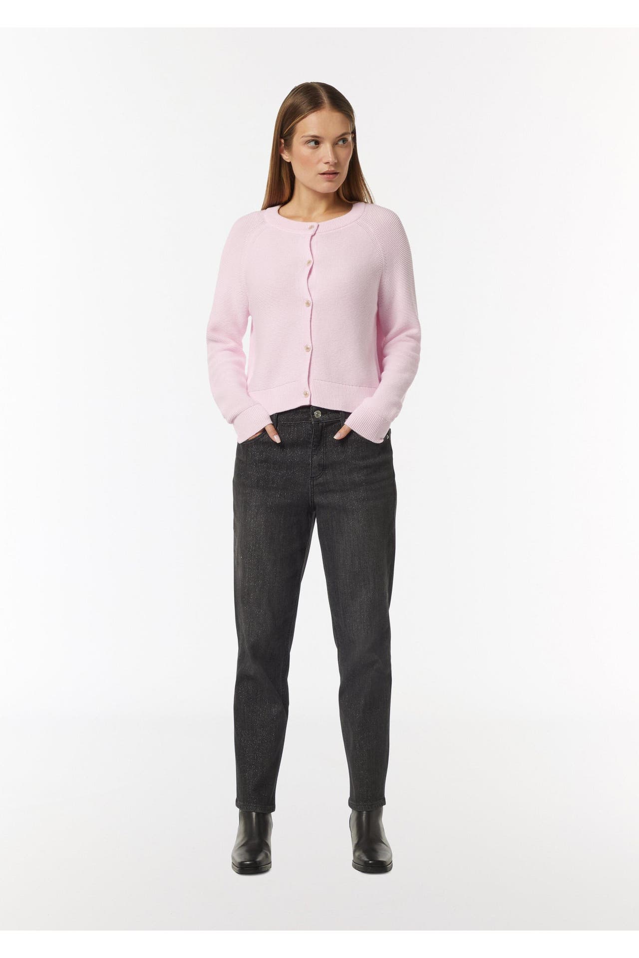 COMMA, Strickjacke 4014_rosa, Bild 1