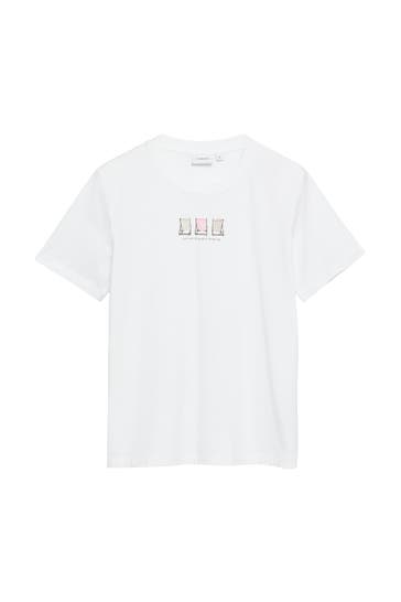 COMMA, T-Shirt 01D8_weiß