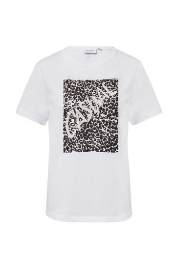COMMA, T-Shirt 01E4_weiß