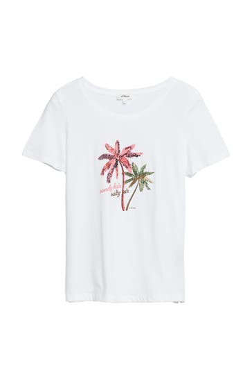 S.OLIVER T-Shirt 01D0_weiß