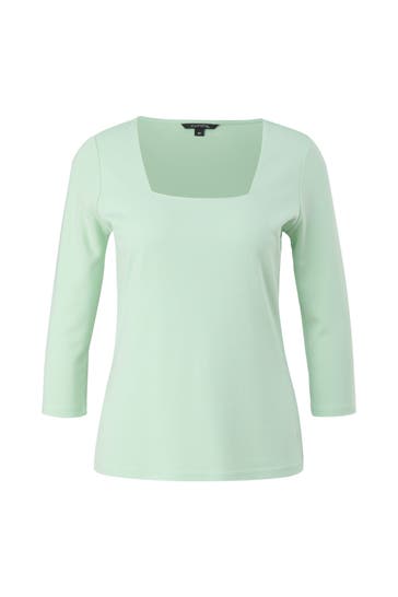 COMMA, T-Shirt 7205_salbeigrün