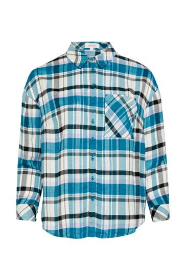 S.OLIVER Casual-Bluse 64N2_azurblau