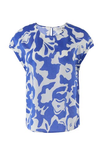 COMMA, Blusenshirt 55B5_royalblau