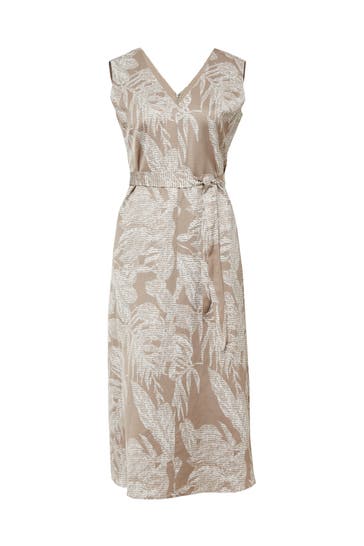 COMMA, Midikleid 80A5_helles beige