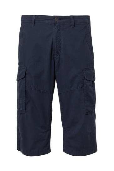 S.OLIVER Short FILE 58A0_tiefblau Tapered